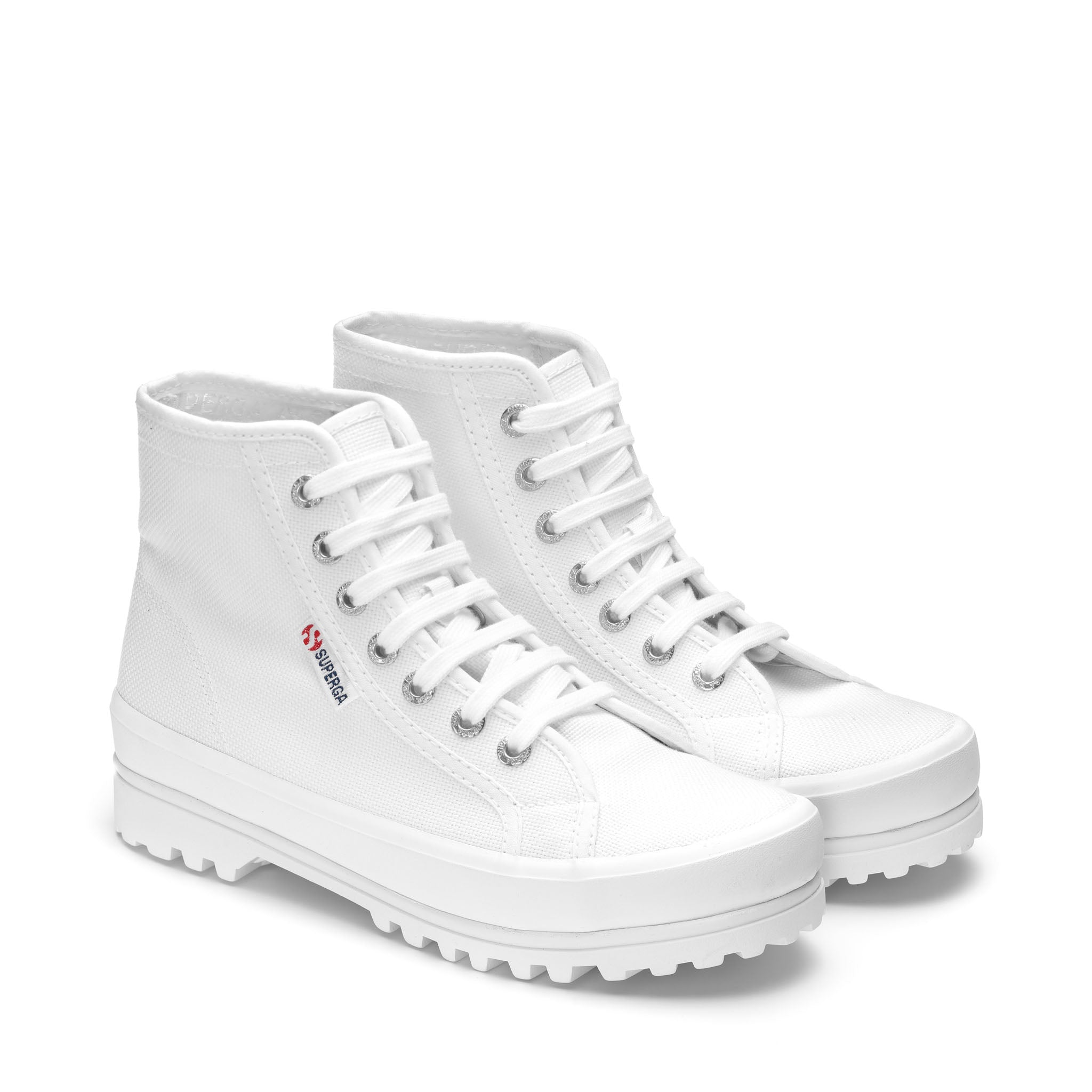 Superga 2341 Alpina Sneakers - White. Front view.