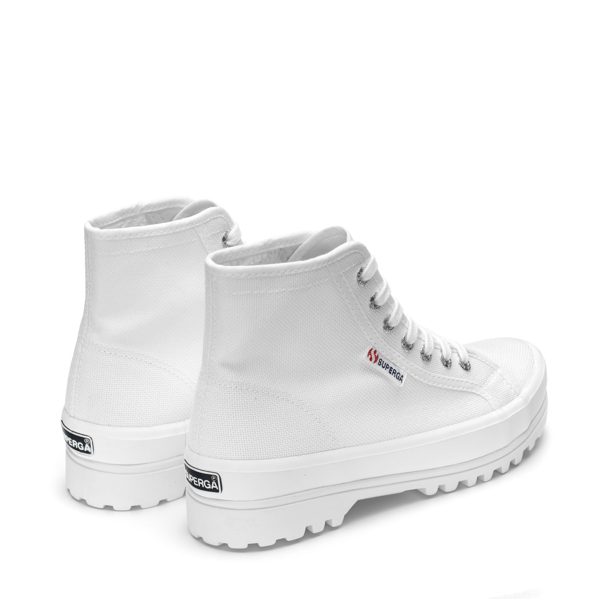 Superga 2341 Alpina Sneakers - White. Back view.