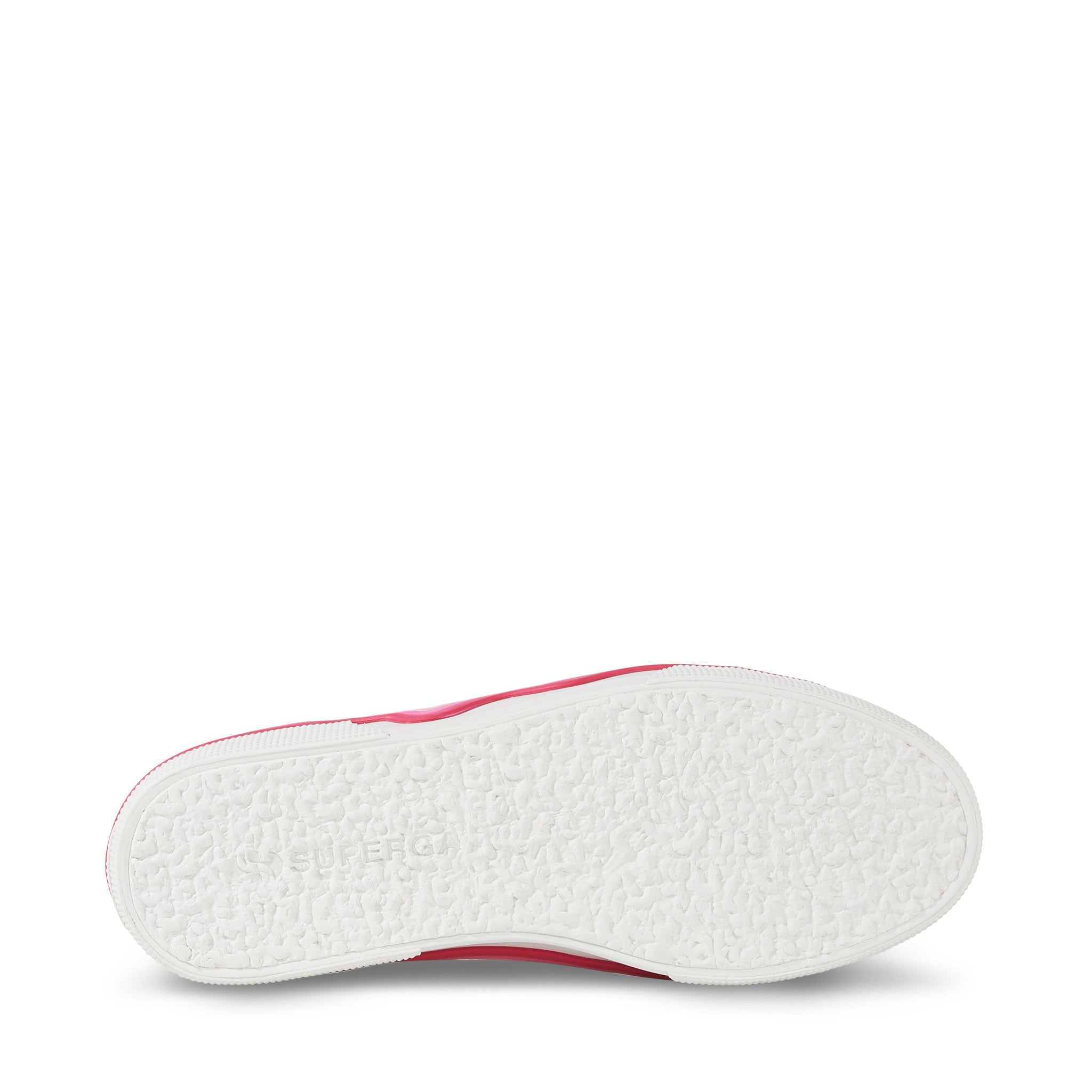 Superga 2740 Liquify Stripes Sneakers - White Shaded Pink. Bottom view.