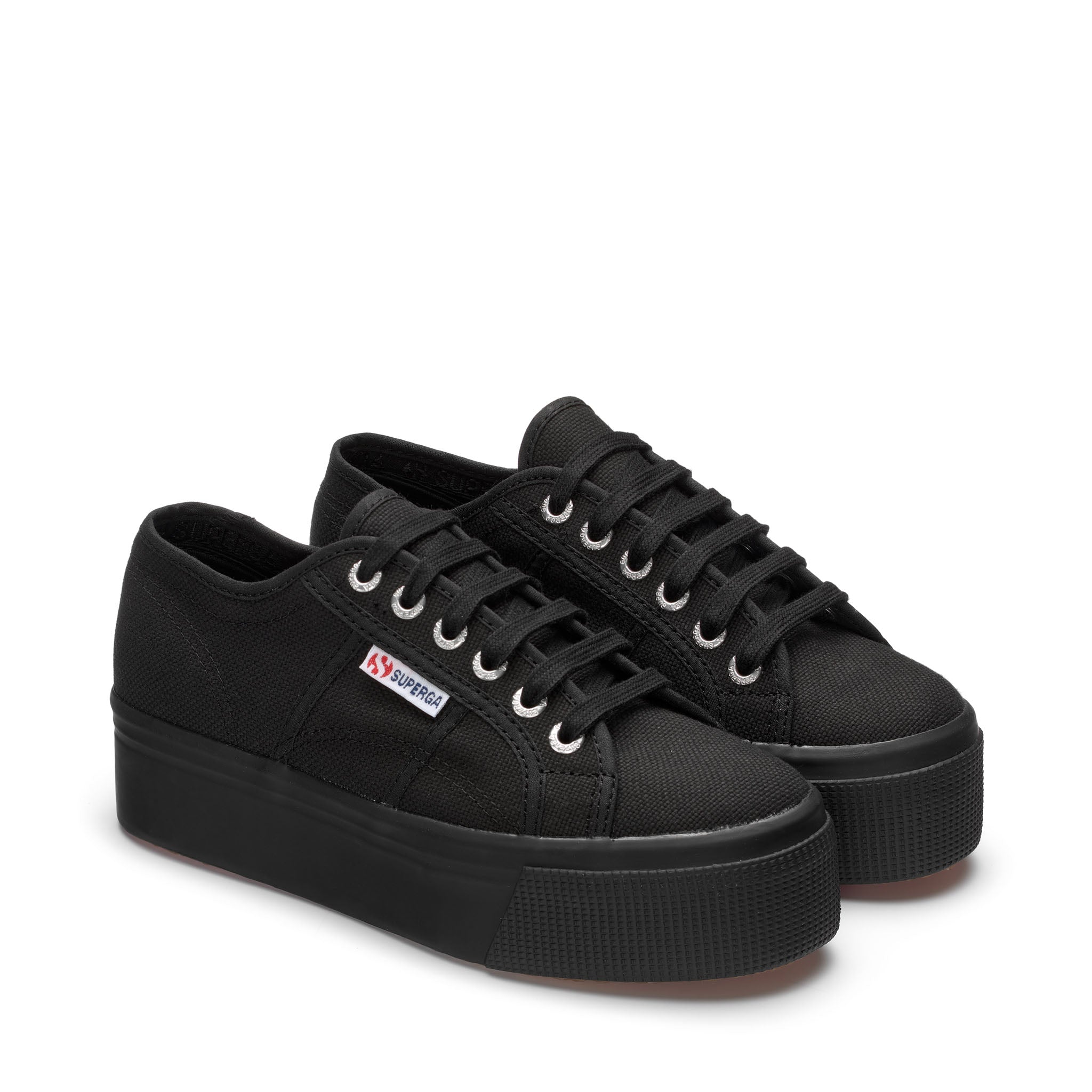 SUPER　VIRAGE 105 SC - BLACK / RBM2610 Le Superga Unisex 2750 TUMBLED LEATHER Sneaker NEGRO