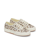 Superga 2750 Giraffa Print Sneakers - Beige Natural Giraffa Print. Front view.