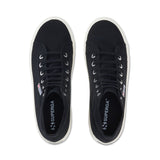 Superga 2341 Alpina Sneakers - Black. Top view.