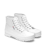 Superga 2341 Alpina Sneakers - White. Front view.