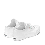 Superga 2630 Stripe Sneakers in White. Back view.