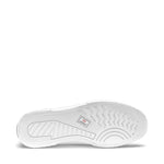 Superga 2630 Stripe Sneakers in White. Bottom view.